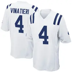 Nike Adam Vinatieri Indianapolis Colts Men's Game White Jersey