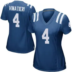 Nike Adam Vinatieri Indianapolis Colts Women's Game Royal Blue Team Color Jersey
