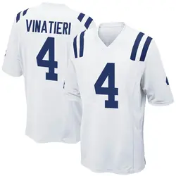 Nike Adam Vinatieri Indianapolis Colts Youth Game White Jersey