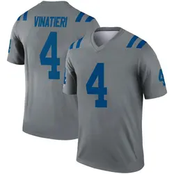 Nike Adam Vinatieri Indianapolis Colts Youth Legend Gray Inverted Jersey